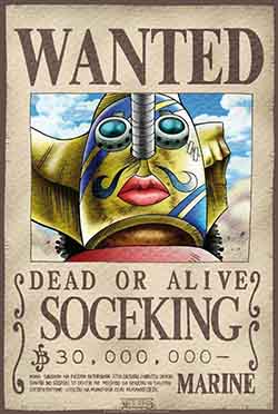 Cartaz de procurado Usopp